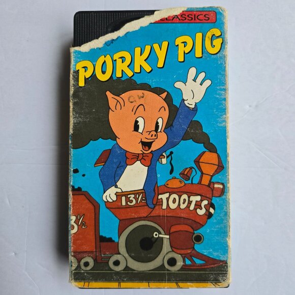 Porky Pig Cartoon Classics VHS - Porkys Railroad Notes To You Pigs In A Polka - - Picture 5 of 16